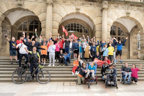 Fackellauf für die Special Olympics Landesspiele in Münster